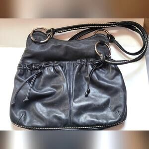 Vintage Plinio Visona Italian leather handbag
